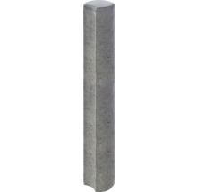 Palissade ronde iMount avec goulotte gris 15 cm x 120 cm