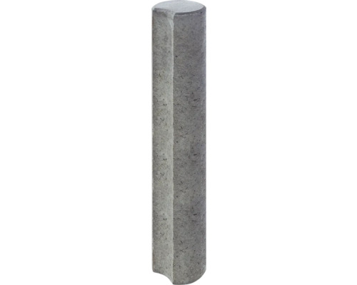 Mini-palissade avec goulotte gris 11 x 100 cm