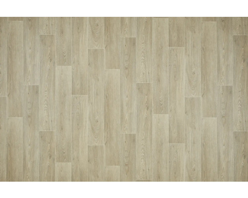 Sol PVC Giant aspect lames en bois hêtre blanc FB509 lames 16,5x100 cm largeur 400 cm (au mètre)