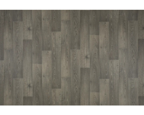 Sol PVC Giant aspect lames en bois gris foncé FB592 lames 16,7x100 cm largeur 400 cm (au mètre)