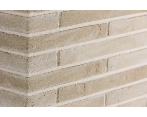 Angle pour pierre de parement Elabrick Pisa 29 x 10 x 4 cm Gros plan d''un angle avec des plaquettes de parement