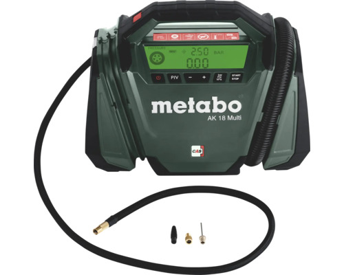 Compresseur sans fil Metabo 11 bar 18 V, sans batterie ni chargeur