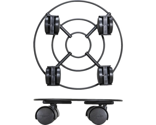 Wagner Plateau à roulettes pour plantes en métal avec quatre roulettes