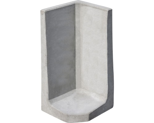L-Stein Eck Winkelstein grau 40 cm x 7 cm x 80 cm Fußtiefe = 40 cm L-Stein Eck Winkelstein grau 40 cm x 7 cm x 80 cm Fußtiefe = 40 cm