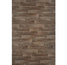 Verlegtes Vinylparkett mit Holzoptik.