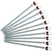 Vis à panneaux de particules avec capuchons