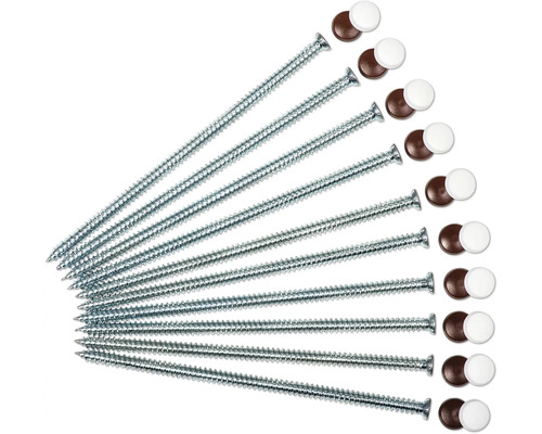 Spanplattenschrauben mit Abdeckkappen