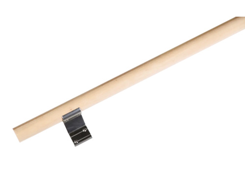 Set de main-courante Pertura hêtre Ø 40 mm L:1500 mm avec embout, console pour main courante Set de main-courante Pertura hêtre Ø 40 mm L:1500 mm avec embout, console pour main courante