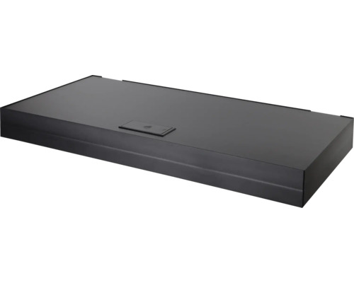 Aquarium Abdeckung sera AquaTank Cover 80 x 40 x 8 cm ohne Leuchtmittel, schwarz Dunstabzugshaube, flaches Design