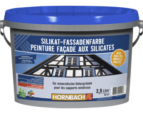 Silikat Fassadenfarbe im Eimer mit 2,5 Liter Inhalt