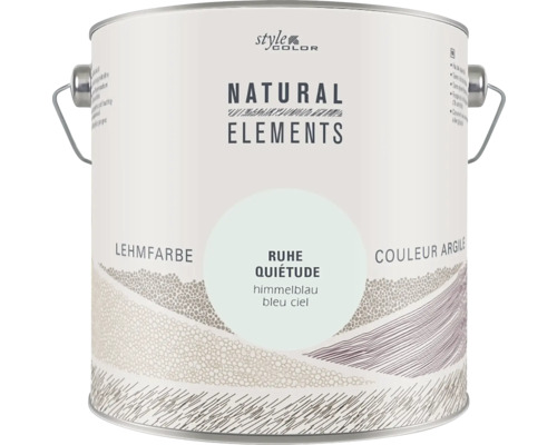 Peinture murale StyleColor NATURAL ELEMENTS sans conservateurs quiétude bleu clair 2,5 l