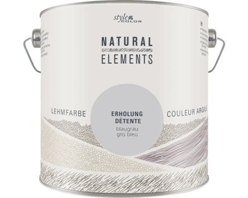 Peinture murale StyleColor NATURAL ELEMENTS sans conservateurs détente gris bleu 2,5 l