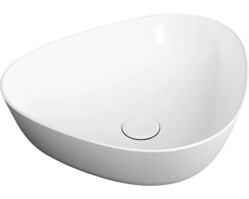 Lavabo à poser VitrA Plural 47 x 40 cm blanc brillant avec revêtement 7812B403-0016