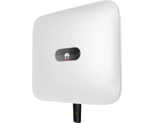 Logo Huawei sur un onduleur solaire