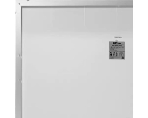 Solarpanel mit Produktetikett