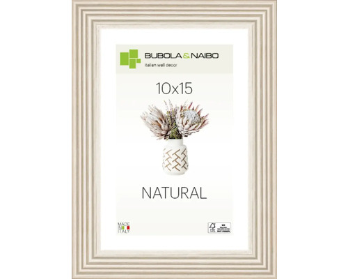 Cadre photo bois naturel blanc 10x15 cm Cadre photo bois naturel blanc 10x15 cm
