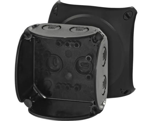 Boîte de dérivation apparente en plastique avec couvercle