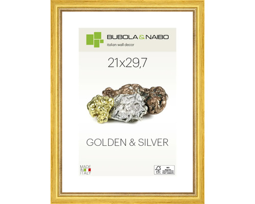 Bilderrahmen Holz GOLDEN gold 21x29,7 cm (DIN A4)