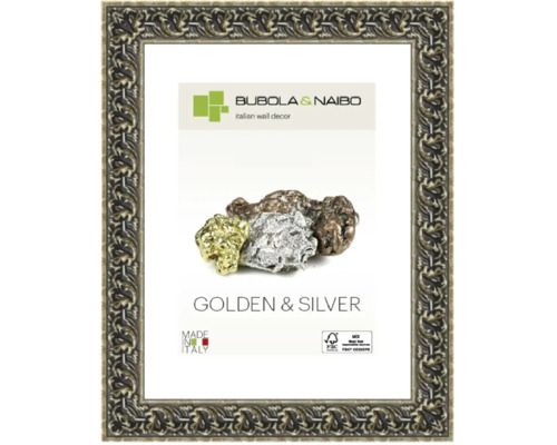 Bilderrahmen Holz GOLDEN & SILVER Romantik silber 18x24 cm