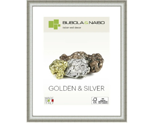 Bilderrahmen Holz GOLDEN & SILVER silber 24x30 cm