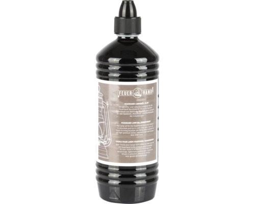 Feuerhand Lampenöl, geruchsneutral, in einer schwarzen Kunststoffflasche