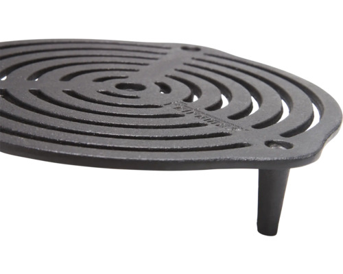 Gusseiserner Untersetzer mit konzentrischen Rillen