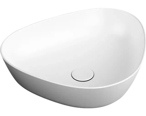 Lavabo à poser VitrA Plural 47 x 40 cm blanc mat avec revêtement 7812B401-0016