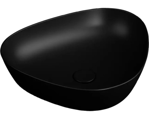 Lavabo à poser VitrA Plural 47 x 40 cm noir mat avec revêtement 7812B483-0016