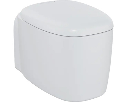 Wand-WC VitrA Plural Flush 2.0 Tiefspüler ohne Spülrand weiß matt mit Beschichtung ohne WC-Sitz 7830B401-0075