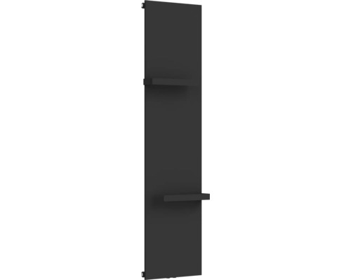 Radiateur panneau noir avec deux étagères