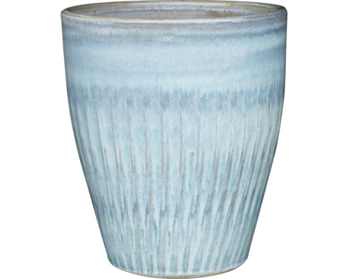 Vase à plantes Elite Fanwave Ø 38 cm h 43,5 cm bleu