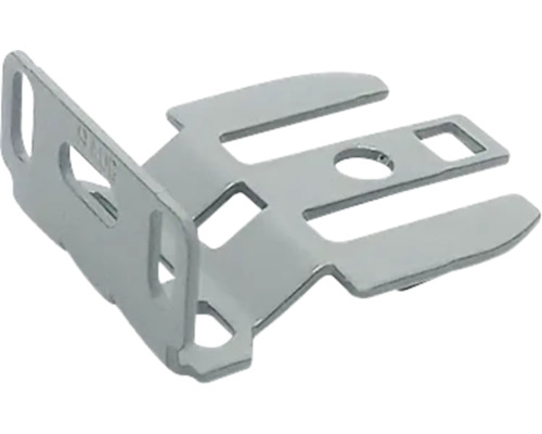 Metallhalterung mit Aussparungen für die Montage