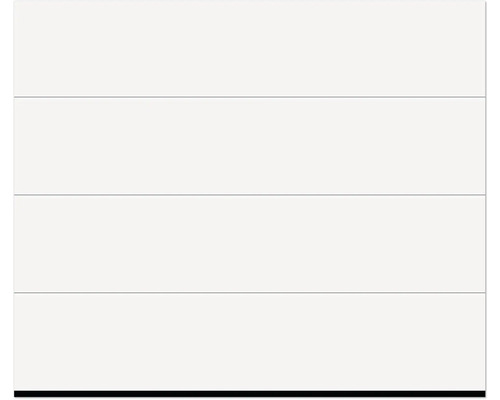 Sektionaltor mit horizontaler Sickenstruktur