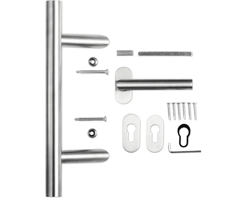 Türbeschlagset mit Drückergarnitur und Befestigungsmaterial