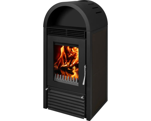 Poêle Marbella corps noir revêtement acier 12,3 kW Poêle Marbella corps noir revêtement acier 12,3 kW
