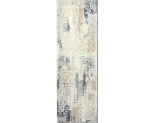 Tapis de couloir Nela marbre beige 50x150 cm