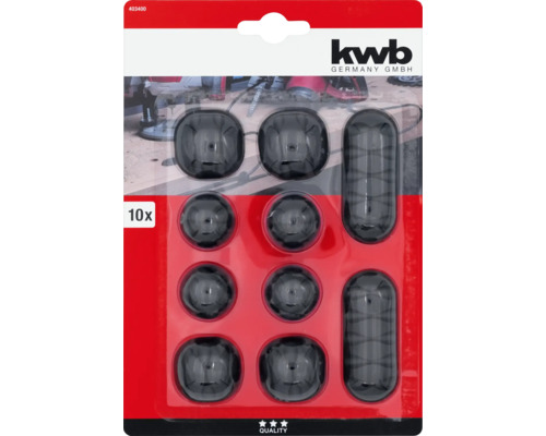 KWB Kabelhalter schwarz 10 Stück