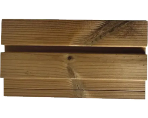 Duo-Rahmenprofil nordische Kiefer Thermo 1N Nut und Feder A/B 27x144x4200 mm Holzfassadenprofil aus Holz