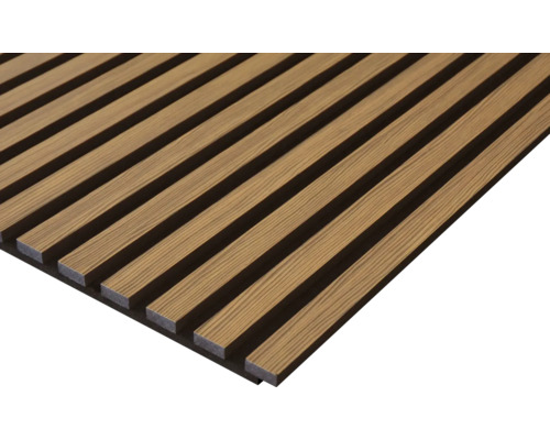 Panneau acoustique décor Zebrano 19x572x2400 mm