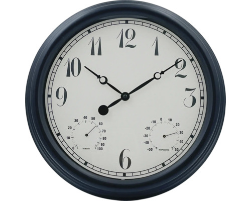 Horloge murale Outdoor noir Ø 38 cm Horloge murale Outdoor noir Ø 38 cm