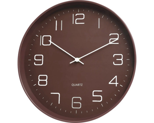 Horloge murale plastique rouge Ø 30 cm
