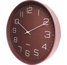 Horloge murale plastique rouge Ø 30 cm