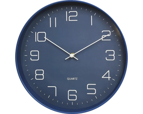 Horloge murale plastique bleu Ø 30 cm Horloge murale plastique bleu Ø 30 cm