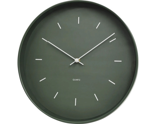 Horloge murale plastique vert Ø 30 cm