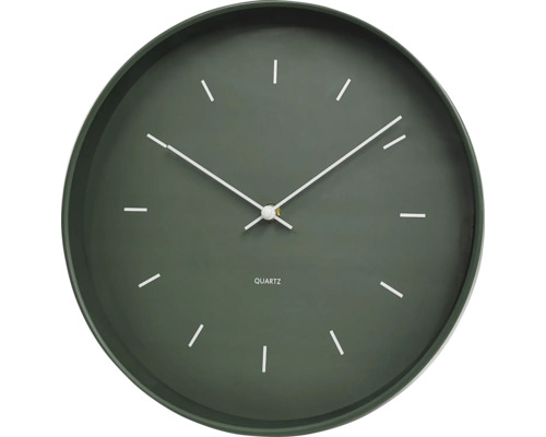 Horloge murale plastique vert Ø 30 cm Horloge murale plastique vert Ø 30 cm