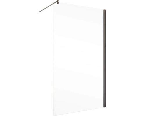 Duschabtrennung aus Glas mit Stabilisierungsstange