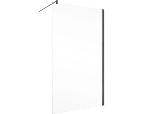 Duschwand aus Glas mit Rahmen