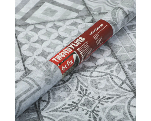Rouleau de film décoratif auto-adhésif avec motif de carreaux