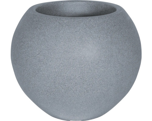 Coupe pour plantes geli plastique Ø 40 x 40 x 34 cm gris Pot de fleurs gris en forme de boule