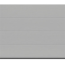 Garagentor mit horizontaler Sickenstruktur